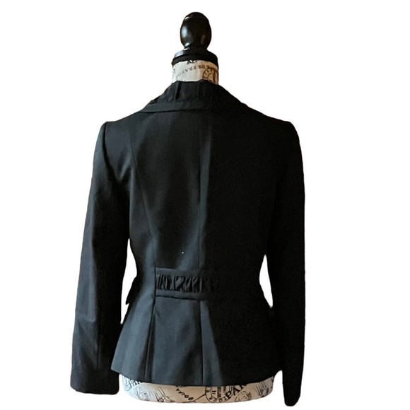 Tahari ASL Black Button Up Womens Blazer Jacket  Petite 4P Business Casual - Picture 4 of 9